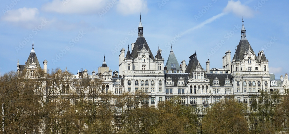 The Royal Horseguards originally built in 1884 in style of a French cheteau as the home of the National Liberal Club.Designed by Alfred Waterhouse, London, UK
