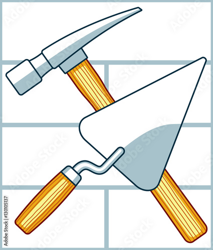 Crossing hammer and trowel