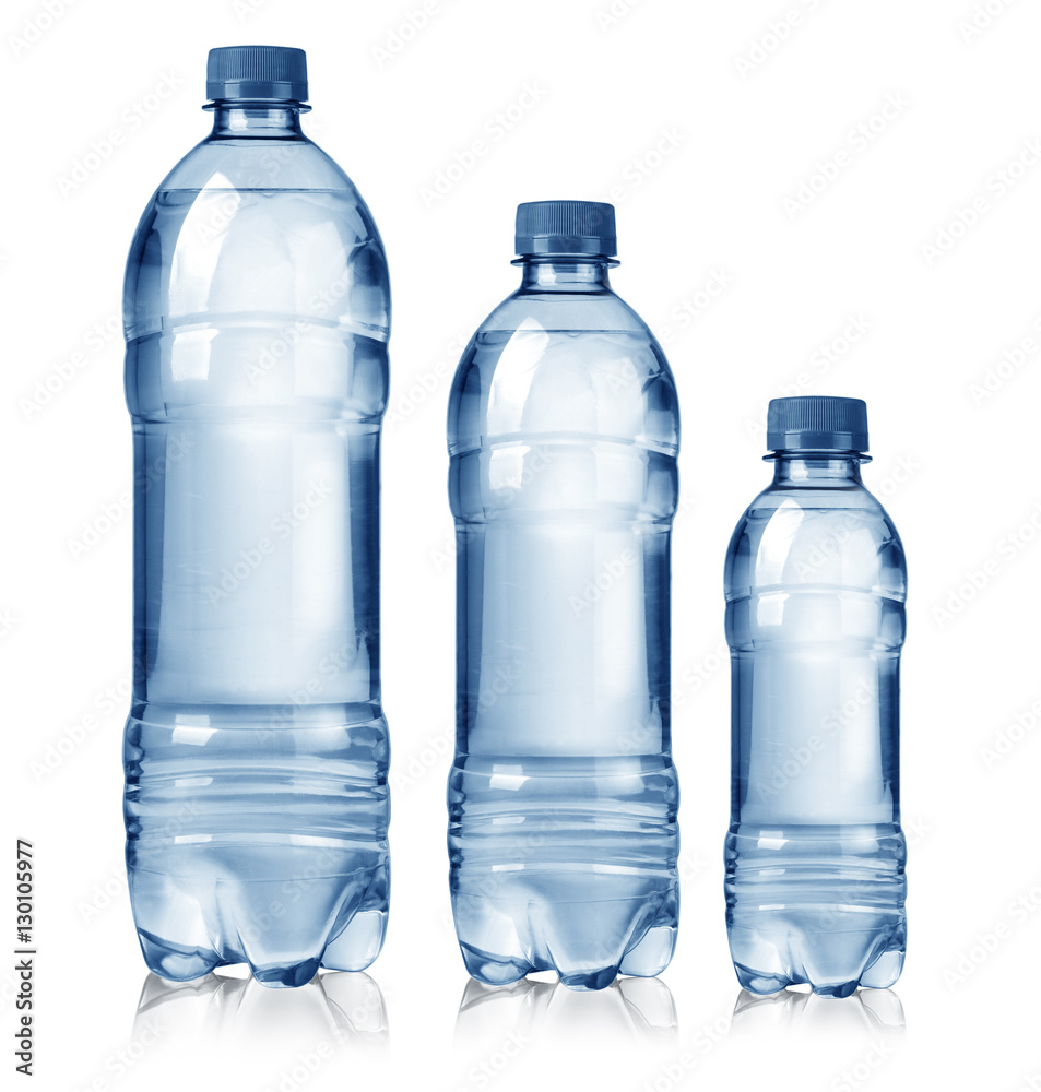 three water bottles three water bottles