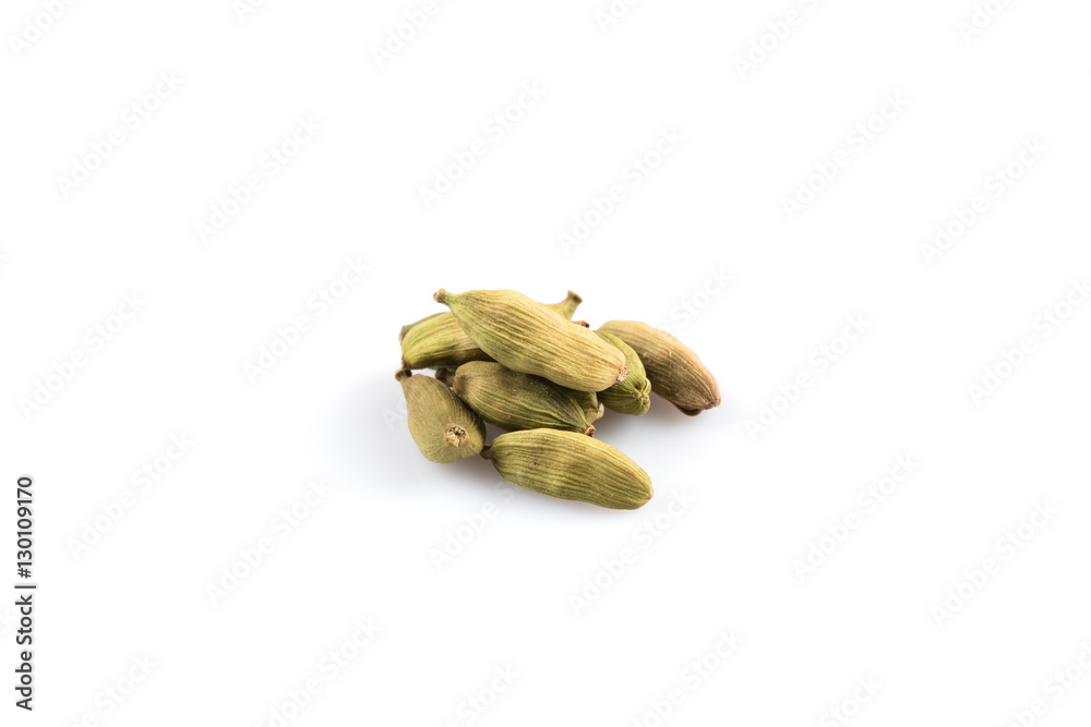 cardamom pods isolated on white cardamom pods isolated on white