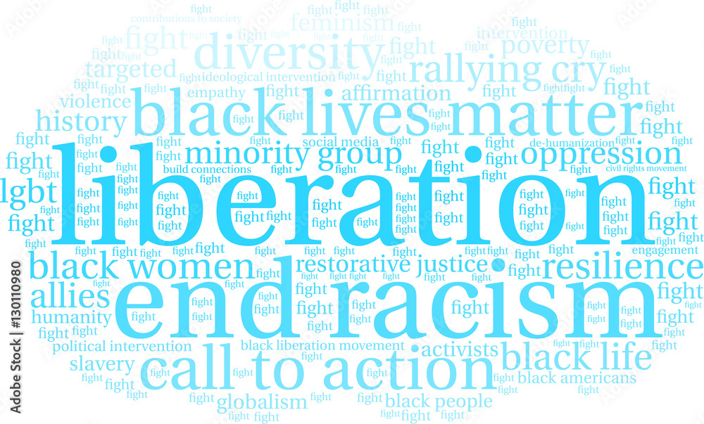 Obraz premium Liberation Word Cloud