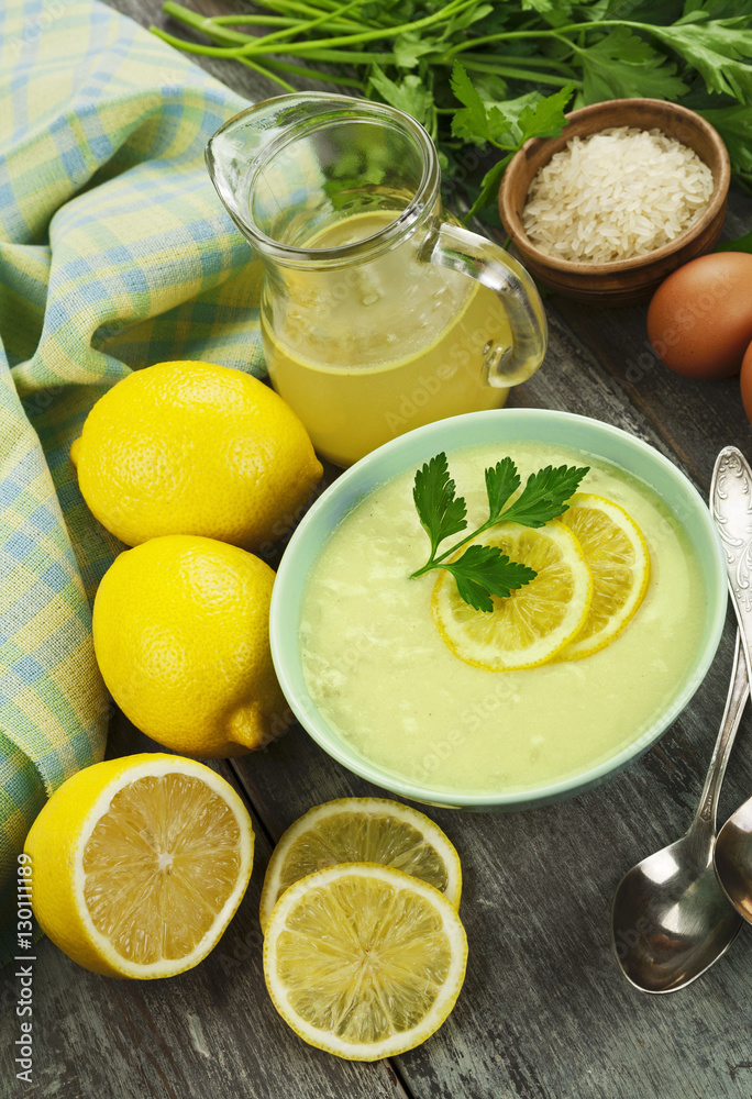 Greek lemon soup Greek lemon soup