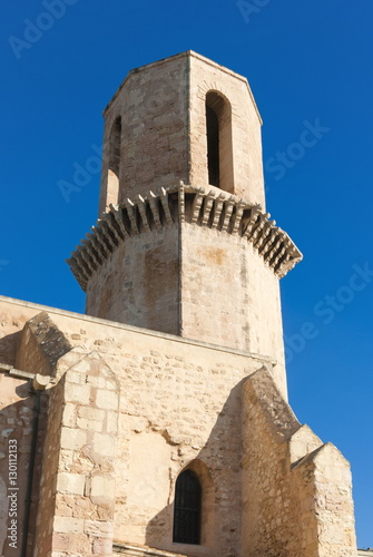 Belltower of St. Laurent Church, Marseille, Bouches du Rhone, Provence-Alpes-Cote-d'Azur, France 