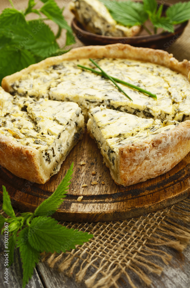 Pie with nettle Pie with nettle