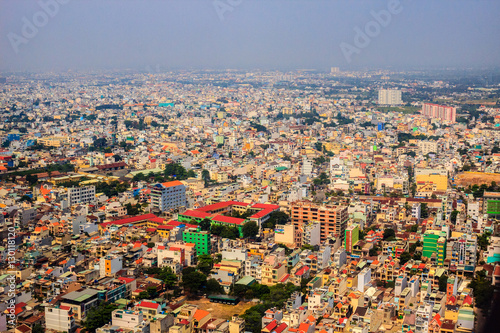 Fototapeta Naklejka Na Ścianę i Meble -  All view of Ho Chi Minh city.