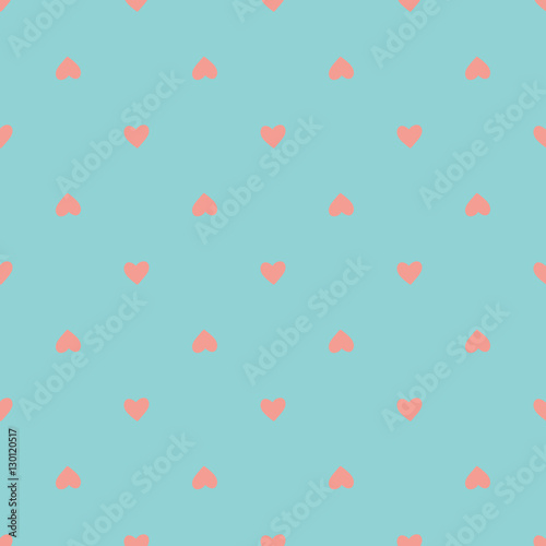 simple vector seamless pattern with hearts