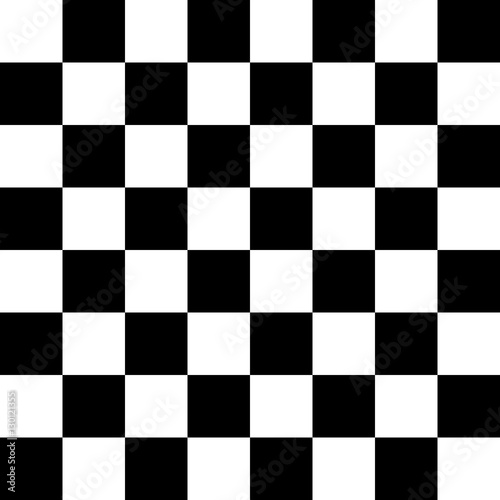 Checker Pattern Black and White photo