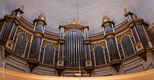 Organ in church