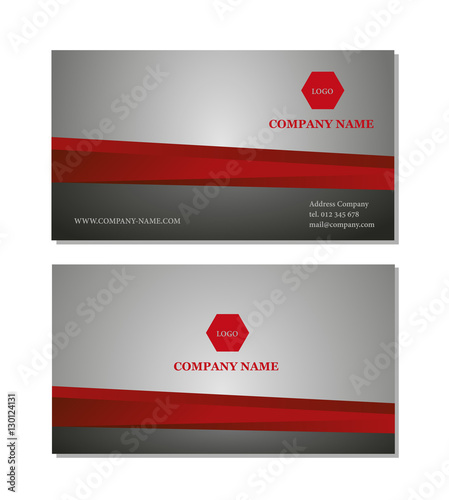 Abstract buisness card template vector