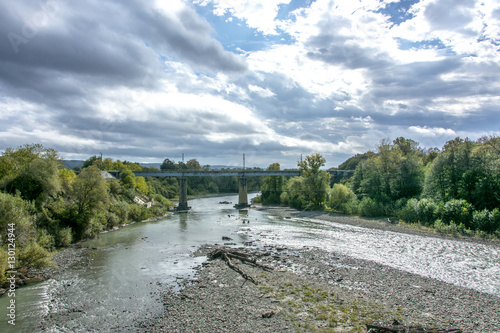 River  wood  clouds