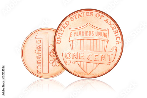 One cent and copeck