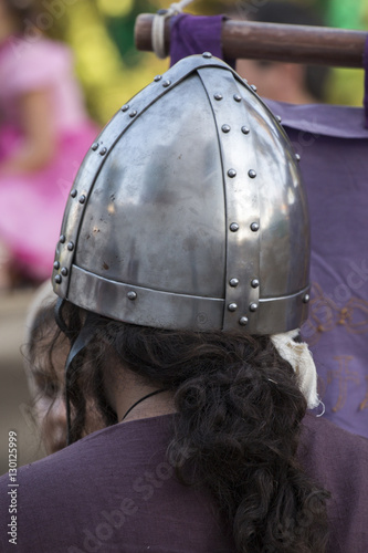 Medieval warrior helmet