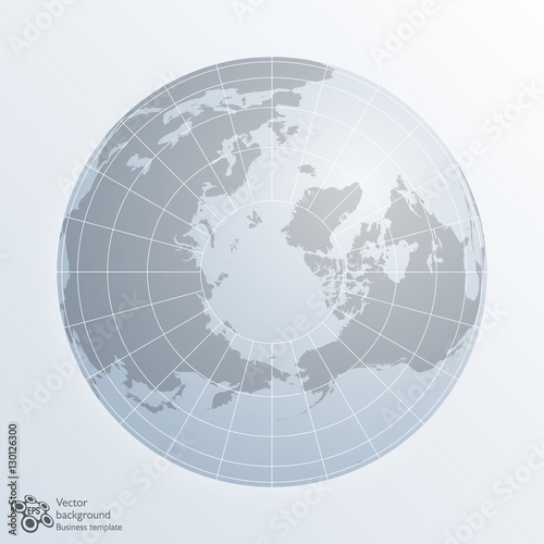 Global Image, Northern Hemisphere, World Map, Earth #Vector Graphic