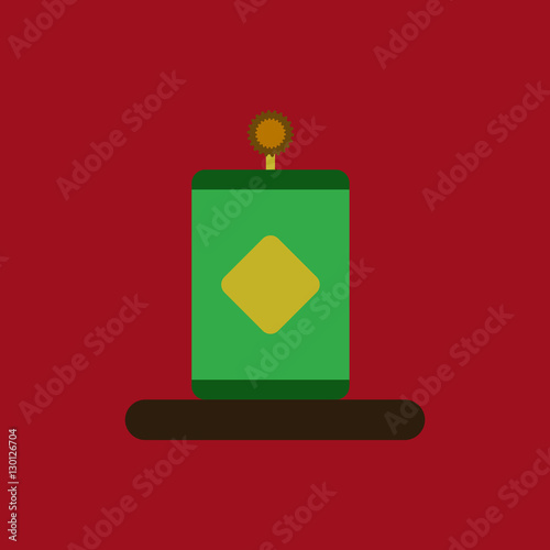 Vector illustration of Chinese new year celebration in flat style little plant