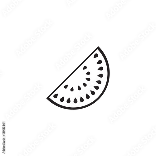 Watermelon solid icon, healthy fruit, vector graphics, a filled pattern on a white background, eps 10.