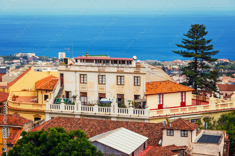 Obraz premium the historical center of La Orotava town, Tenerife Island, Spain