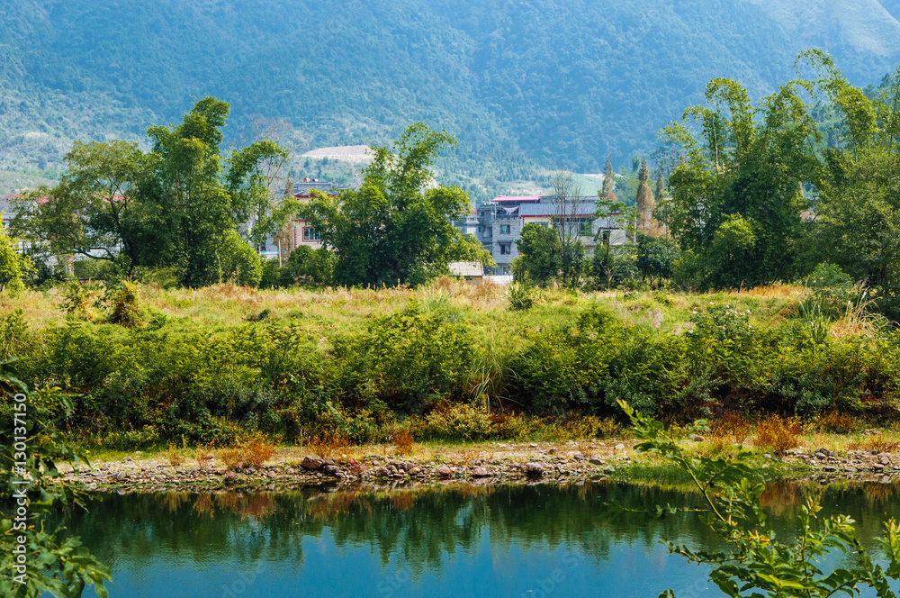 The rural  and river scenery