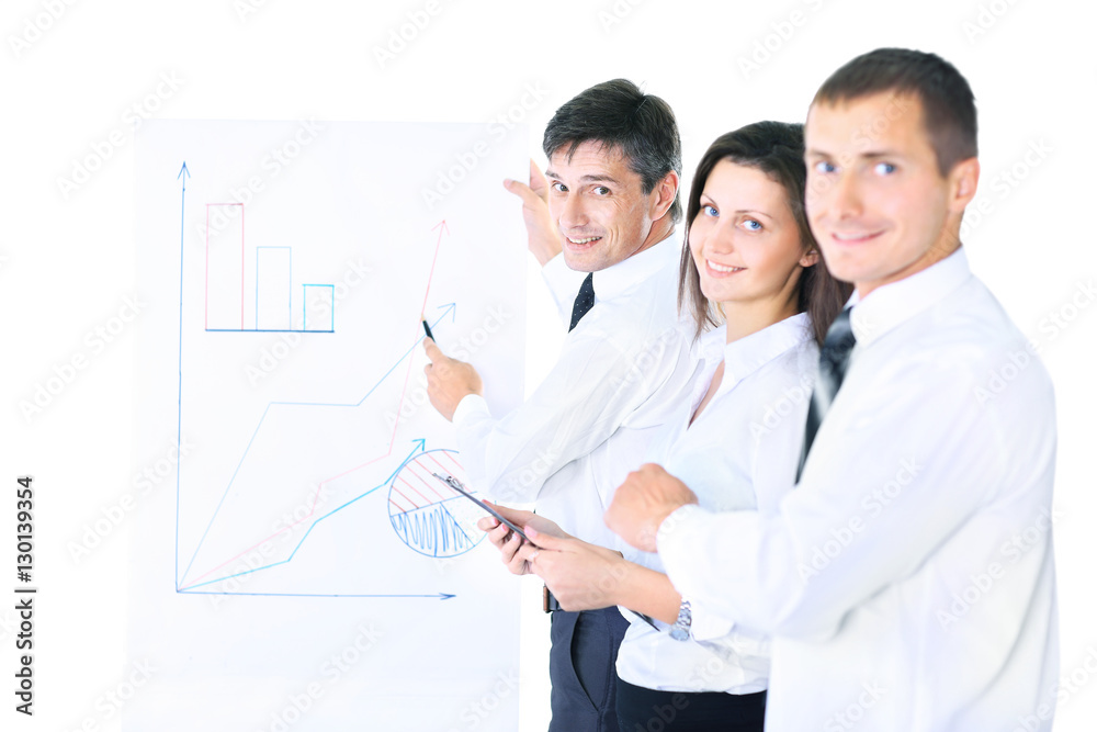 Group of business people working. Isolated on white background. Group of business people working. Isolated on white background.