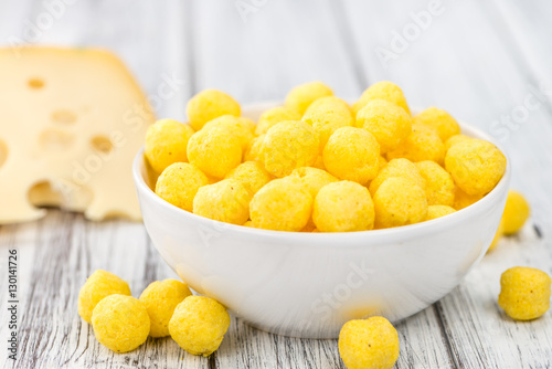 Cheese Balls (selective focus)