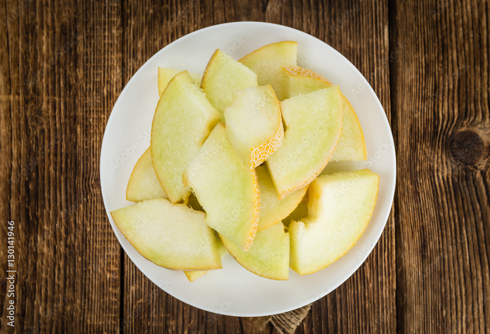 Honeydew Melon (selective focus, close-up shot) Honeydew Melon (selective focus, close-up shot)
