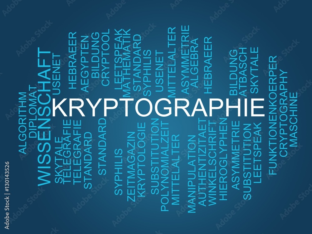 Kryptographie StockIllustration Adobe Stock