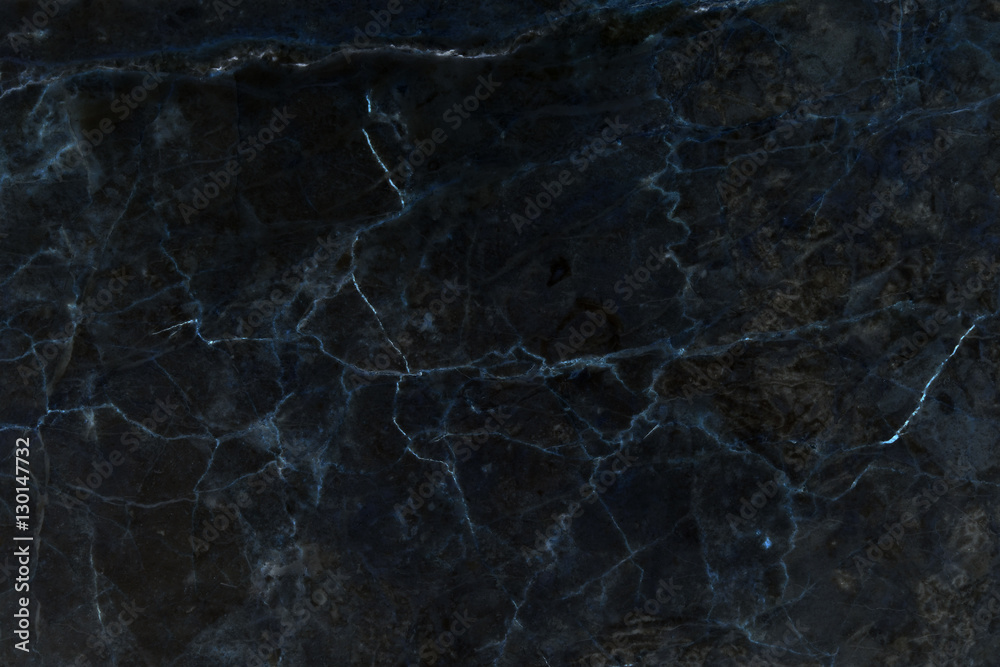 Fototapeta premium Black marble natural pattern for background, abstract natural ma
