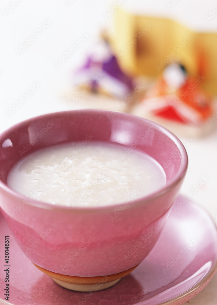 Amazake(a sweet drink made from fermented rice) Amazake(a sweet drink made from fermented rice)