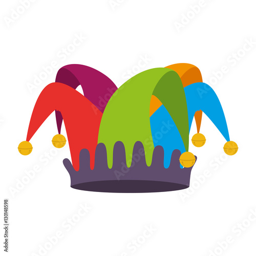 fools hat isolated icon vector illustration design