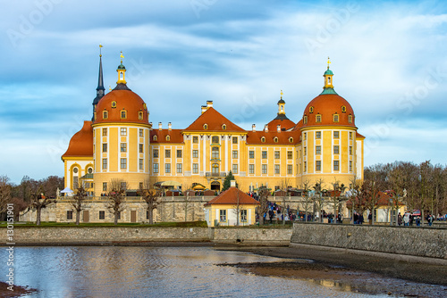 The castle Moritzburg near the city Dresden