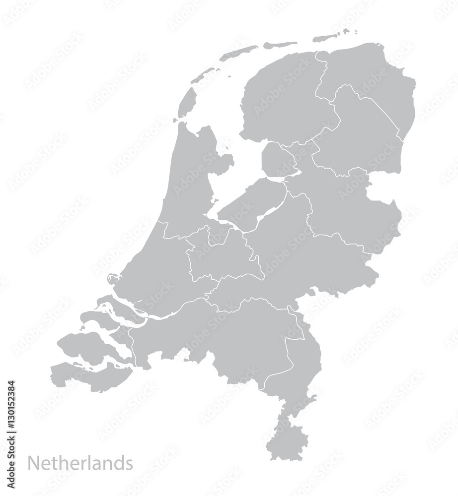 Map of Netherlands, Holland.