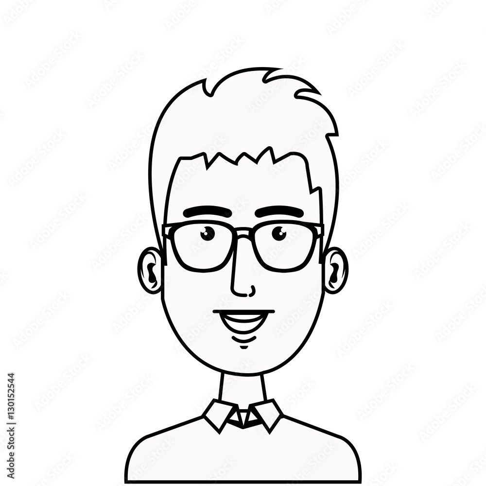 young man character icon vector illustration design young man character icon vector illustration design
