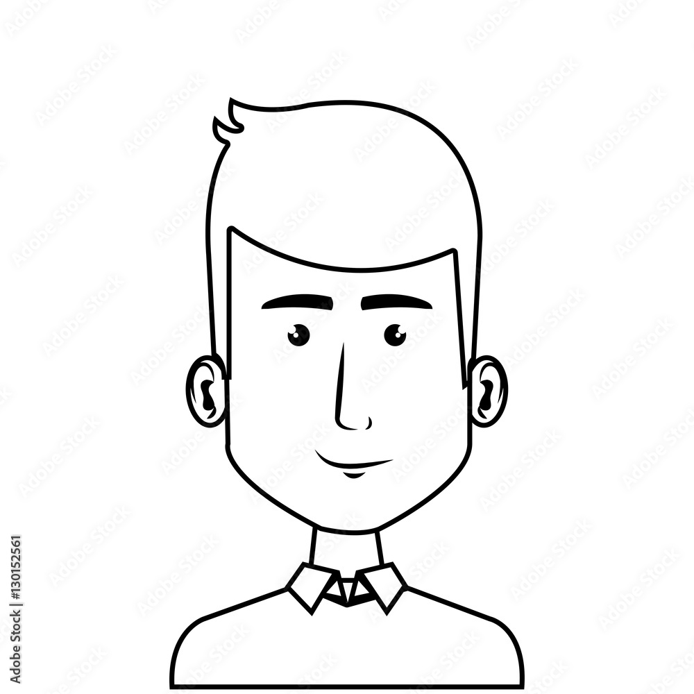 young man character icon vector illustration design young man character icon vector illustration design