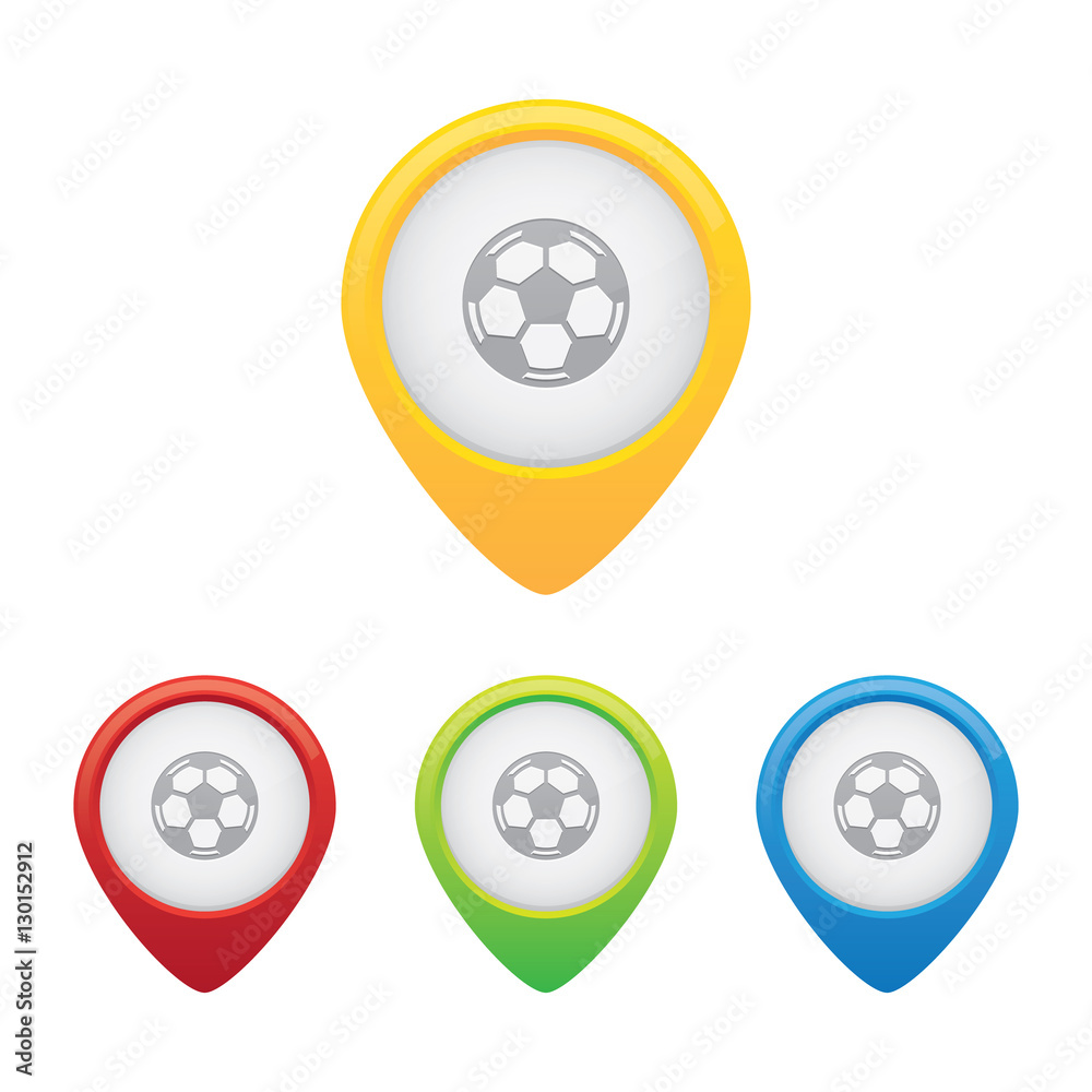 Football or Soccer Ball Pins Football or Soccer Ball Pins