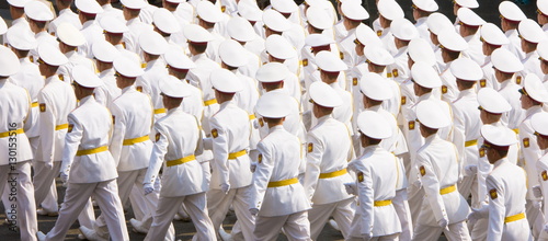 Annual Independence day parade along Khreshchatyk Street and Maidan Nezalezhnosti (Independence Square), Kiev, Ukraine  photo