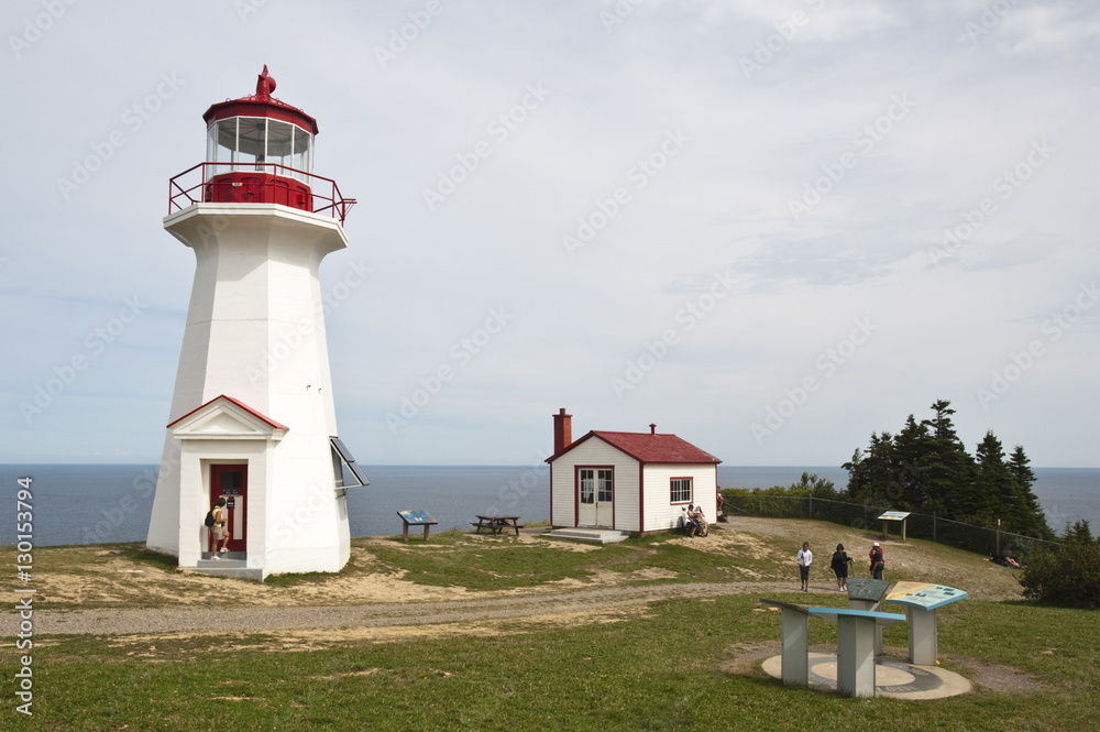 Cape Gaspe Lighthouse in Parc National du Canada Forillon (Forillon National Park), Gaspe, Quebec, Canada Cape Gaspe Lighthouse in Parc National du Canada Forillon (Forillon National Park), Gaspe, Quebec, Canada