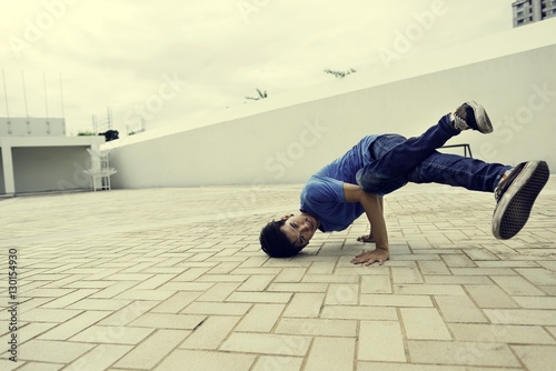 Breakdance Teenager Style Movement Hiphop Concept photo