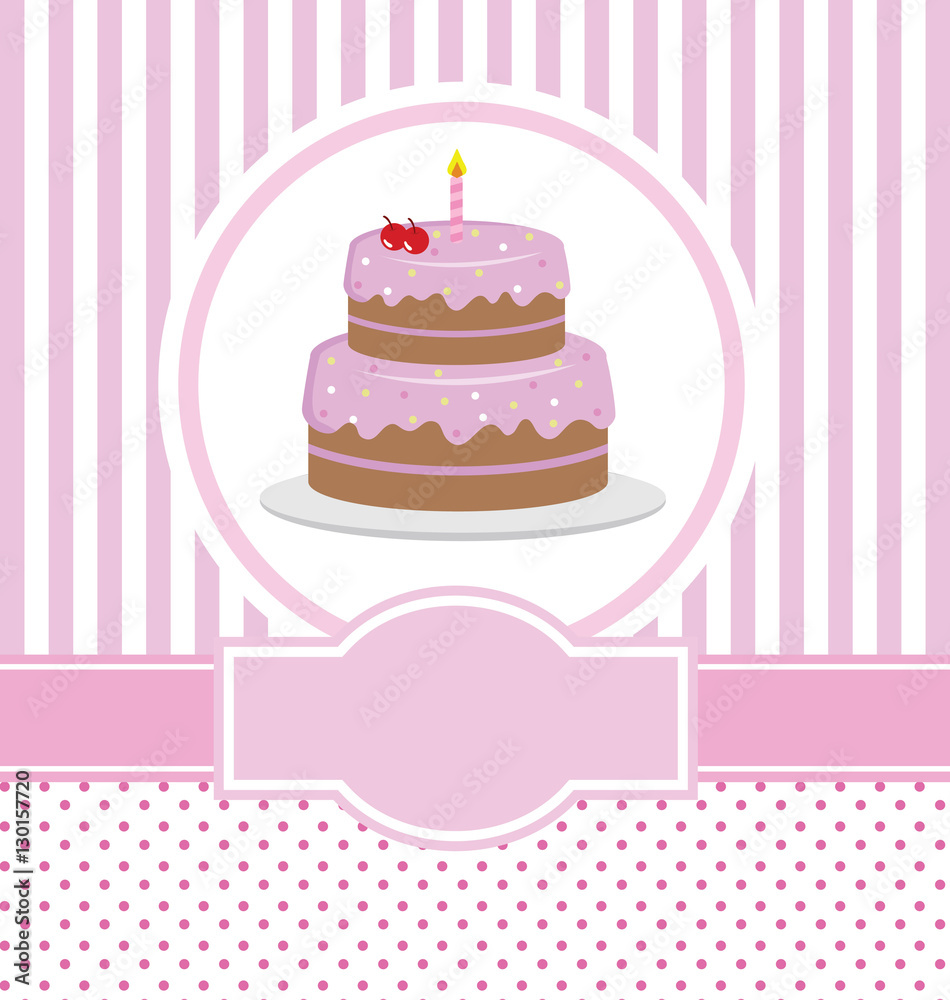 happy birthday card design with cake happy birthday card design with cake