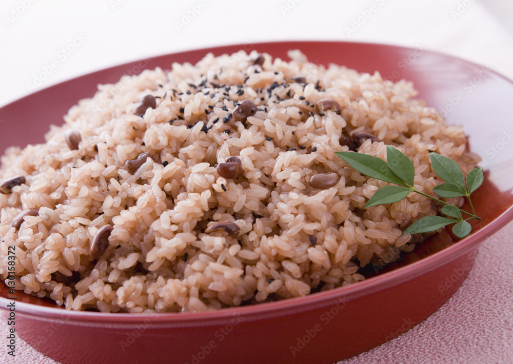 Festive red rice Festive red rice
