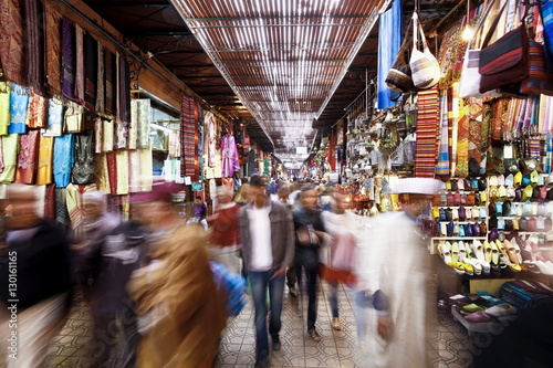 In the souk, Marrakech, Morocco photo