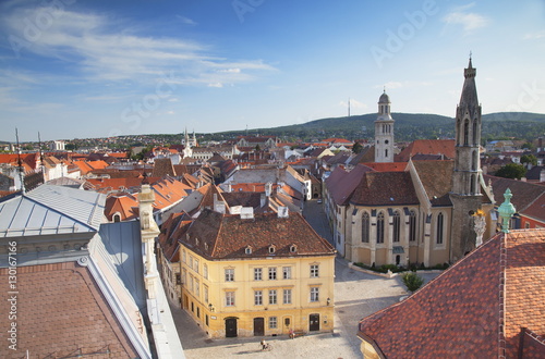 View of Main Square, Sopron, Western Transdanubia, Hungary photo
