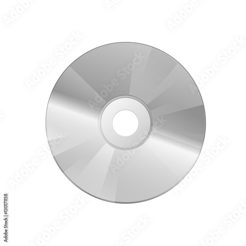 Compact disc on a white