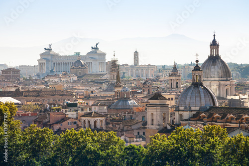 view of ancient center of Rome on Capitoline Hill