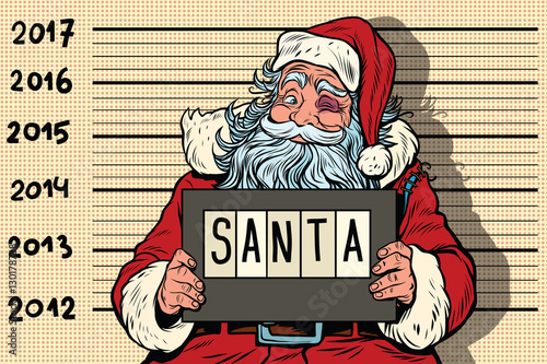 Criminal Santa Claus arrested, 2017 New year