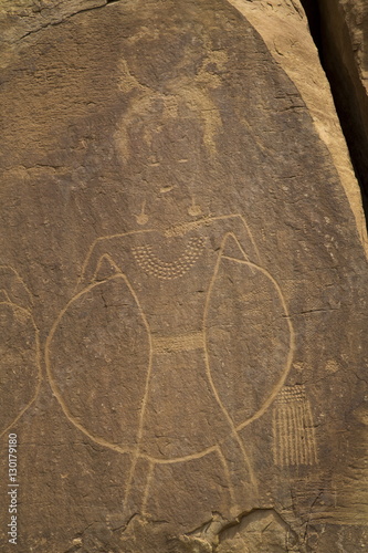 Dry Fork Canyon Rock Art, located on McConkie Ranch, Fremont style, dating from AD 700 to AD 1200, near Vernal, Utah photo