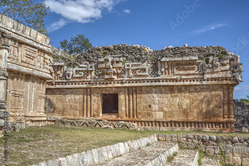 Chac Mask (Rain God), The Palace, Labna, Mayan Ruins, Yucatan, Mexico photo