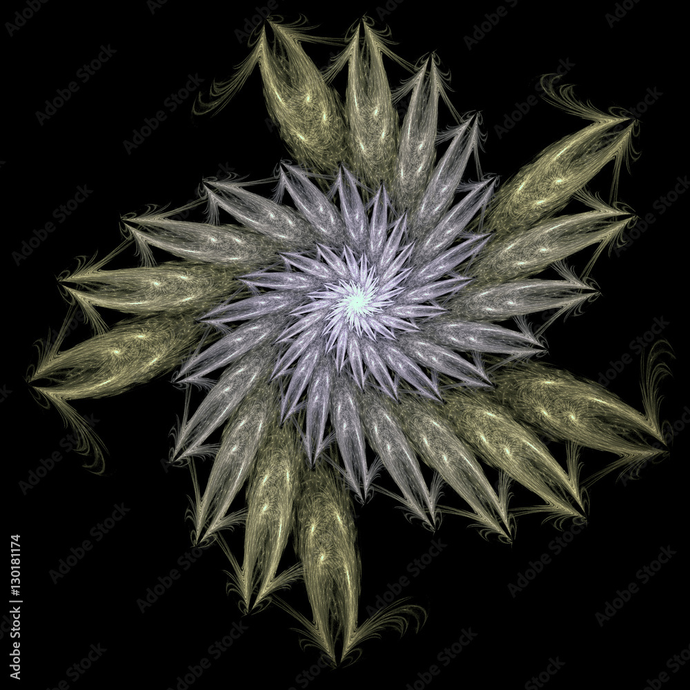 Abstract fractal background computer-generated image