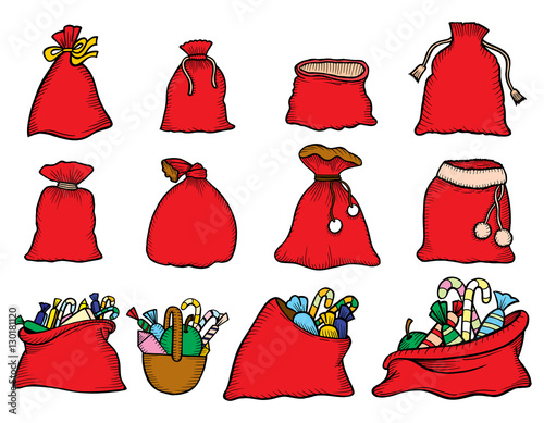 Canvas sack vector
