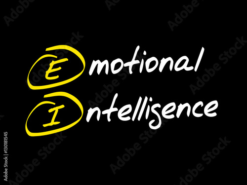 EI - Emotional Intelligence, acronym business concept
