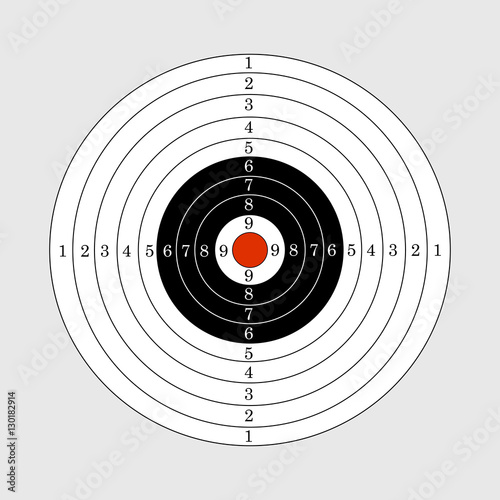 Target illustration for sport target shooting competition