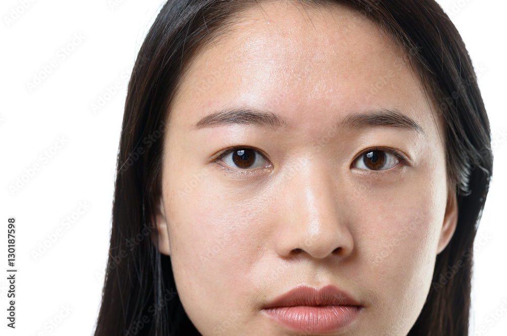Head shot of an attractive calm Chinese woman Head shot of an attractive calm Chinese woman